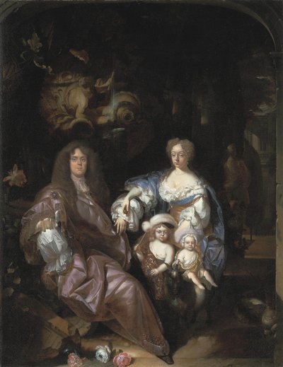 Ritratto di una famiglia sconosciuta da Adriaen van der Werff