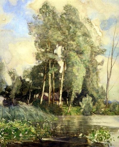 Un cottage sulla riva del fiume da Adrian Scott Stokes