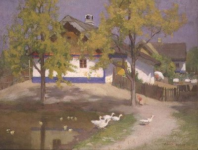 Un cottage slavo a Kalocsa, c.1905-07 da Adrian Scott Stokes
