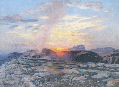 Tramonto in Provenza, c.1927 da Adrian Scott Stokes