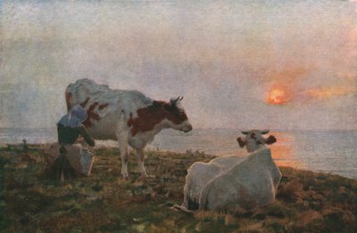 Il sole al tramonto, c. 1897, c. 1930 da Adrian Stokes
