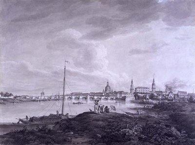Veduta di Dresda, c.1788 da Adrian Zingg
