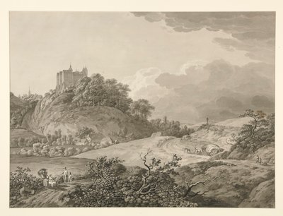Veduta del Castello di Nossen in Sassonia da Adrian Zingg