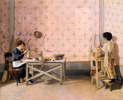 Bambini che lavorano in alabastro, di Adriano Cecioni (1836-1886) da Adriano Cecioni