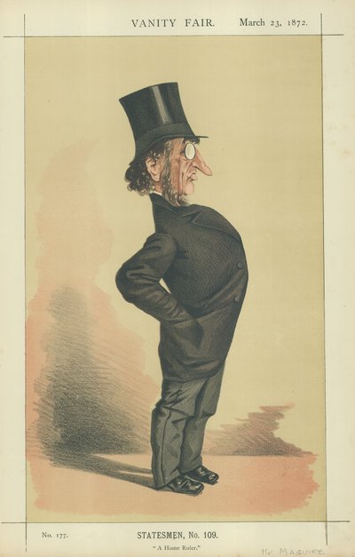 John Francis Maguire (litografia a colori) da Adriano Cecioni