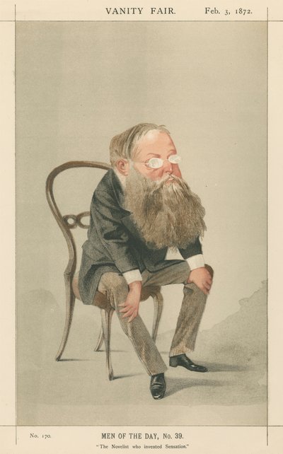 Il romanziere che inventò la sensazione, Wilkie Collins (serie Vanity Fair) da Adriano Cecioni