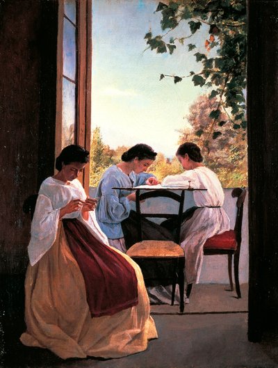 Le ricamatrici (dettaglio) da Adriano Cecioni