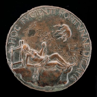 Figura femminile che tiene una briglia [retro], probabilmente dopo il 1502 da Adriano Fiorentino
