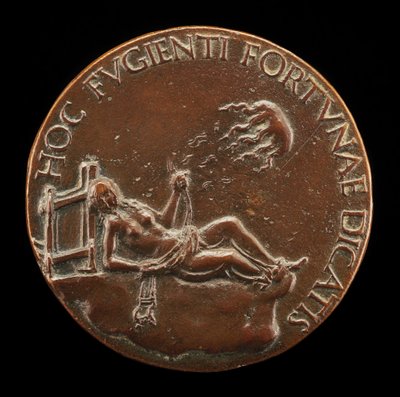 Figura femminile che tiene una briglia [retro], probabilmente dopo il 1502 da Adriano Fiorentino
