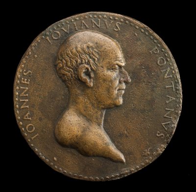 Giovanni Gioviano Pontano, 1426-1503, Poeta [recto], 1488 o dopo da Adriano Fiorentino