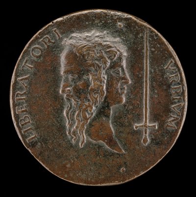 Testa Giano [retro], 1495-1496 da Adriano Fiorentino