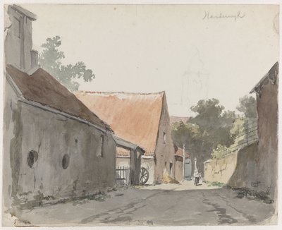 Vista di una stradina a Harderwijk da Adrianus Eversen