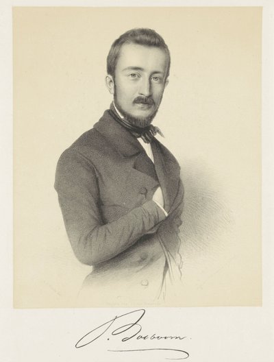 Ritratto di Johannes Bosboom da Adrianus Johannes Ehnle
