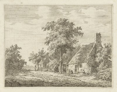 Due case lungo una strada da Adrianus Serné