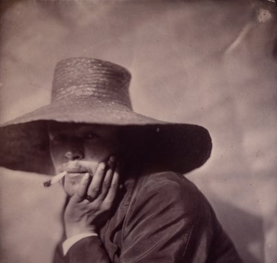 [Autoritratto], ca. 1855 da Adrien Alban Tournachon