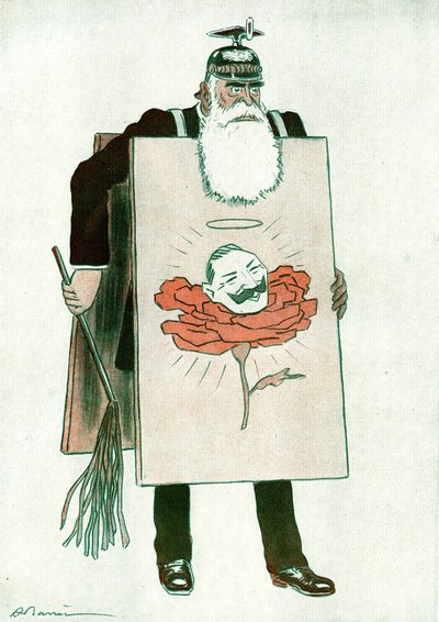 Caricatura del Primo Ministro greco Stephanos Skouloudis da Adrien Barrere