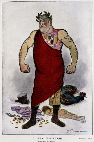 Guitry il Superbo, Imperatore dei Cabots. Comico, drammaturgo e regista del cinema francese - in "Fantasio" del 01/12/1911. da Adrien Barrere