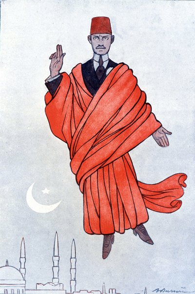 Ritratto di Pasha Mustafa Kemal (Kemal Atatürk) da Adrien Barrere