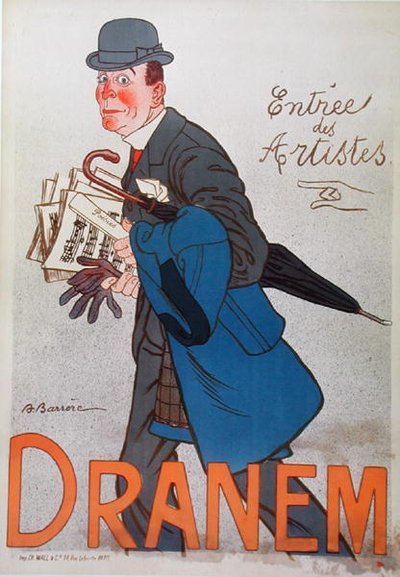 Poster raffigurante Dranem (1869-1935) da Adrien Barrere