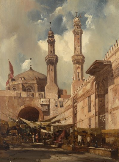 Un bazar del Cairo, 1839 da Adrien Dauzats