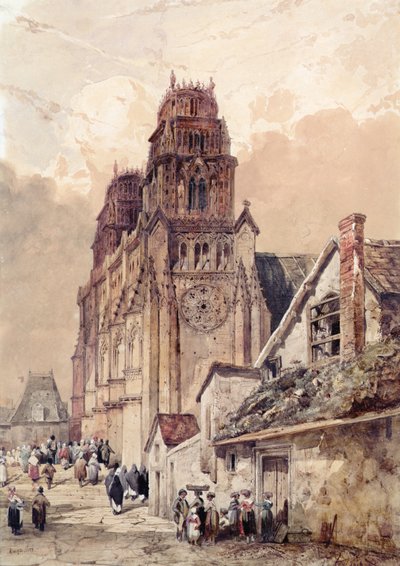 Cattedrale di Orleans, 1832 da Adrien Dauzats