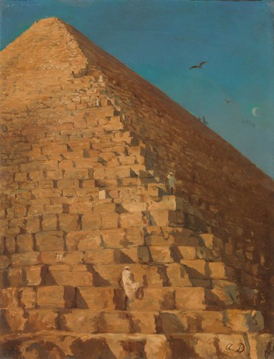 La Grande Piramide, Giza da Adrien Dauzats