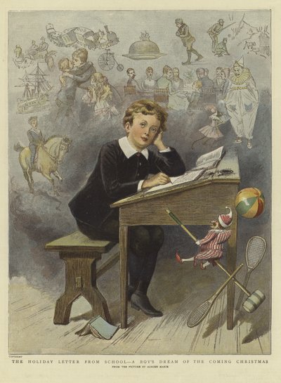 La lettera delle vacanze dalla scuola da Adrien Emmanuel (after) Marie