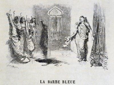 Barbablù - in "Le Fiabe" di Charles Perrault, illustrazioni di Adrien Marie da Adrien Emmanuel Marie