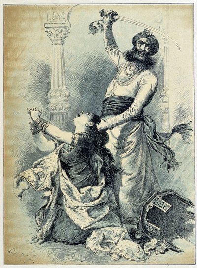 Barbablù - in Les Contes de Fées di Charles Perrault, illustrazioni di Adrien Marie da Adrien Emmanuel Marie