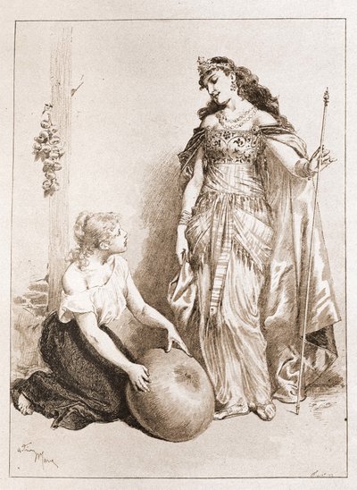 Cenerentola - in "Le Fiabe" di Charles Perrault, illustrazioni di Adrien Marie da Adrien Emmanuel Marie