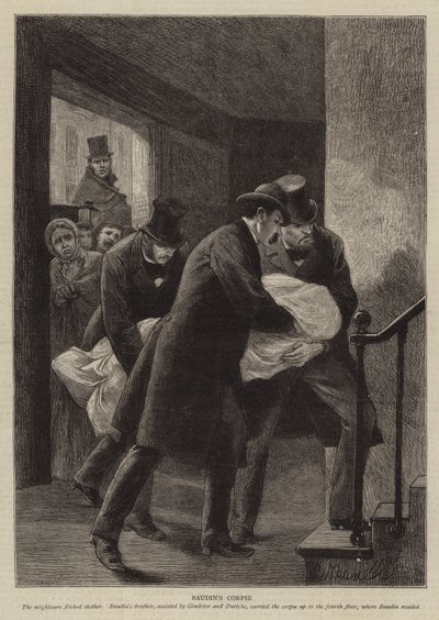 Illustrazione per La Storia di un Crimine, di Victor Hugo da Adrien Emmanuel Marie