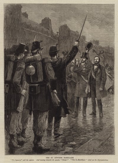 Illustrazione per La Storia di un Crimine, di Victor Hugo da Adrien Emmanuel Marie