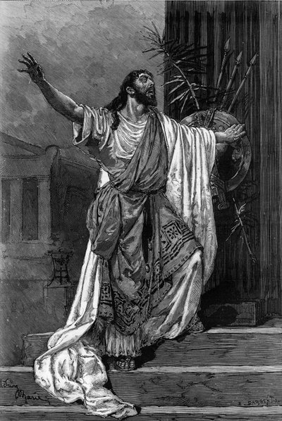 Ritratto del comico Jean Sully Mounet detto Mouney-Sully (1841-1916) nel ruolo di Edipo per il pezzo 