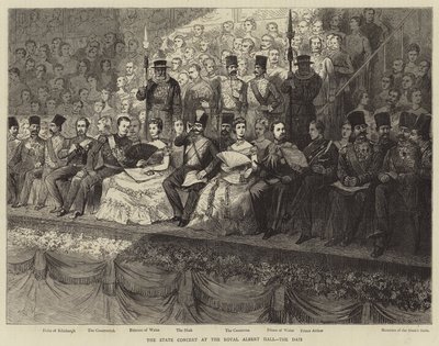 Il concerto di stato alla Royal Albert Hall, il palco da Adrien Emmanuel Marie