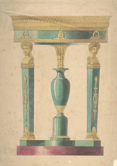 Progetto per un tavolo da Adrien Louis Marie Cavelier.