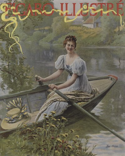 En Seine. Copertina di Le Figaro Illustré, luglio 1895 da Adrien Moreau