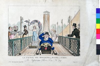 La corsa delle Montagne Russe a Parigi da Adrien Pierre Francois Godefroy
