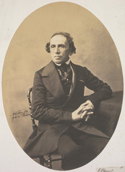 Ritratto di Giacomo Meyerbeer 1791-1864, 1857 da Adrien Tournachon