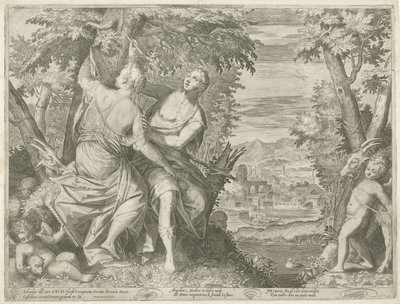 Angelica e Medoro da Egidius  Sadeler (II)
