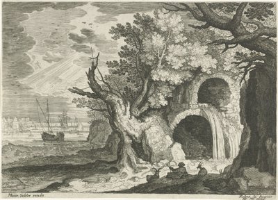 Acquedotto con cascata da Egidius  Sadeler (II)