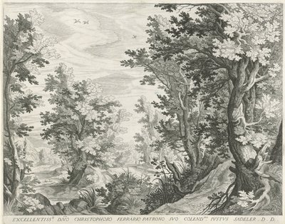 Paesaggio boschivo da Egidius  Sadeler (II)
