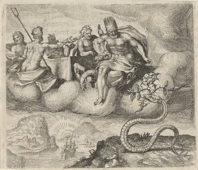 Favola di Giove e il serpente da Egidius  Sadeler (II)