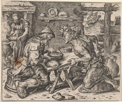 Favola del contadino e del satiro da Egidius  Sadeler (II)