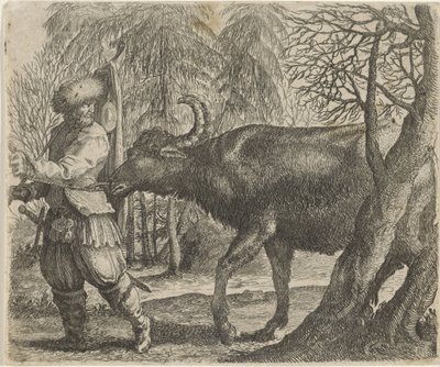 Favola del bufalo e del contadino da Egidius  Sadeler (II)
