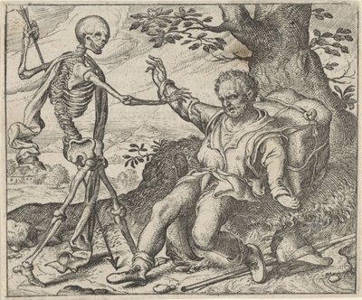 Favola del vecchio e della morte da Egidius  Sadeler (II)