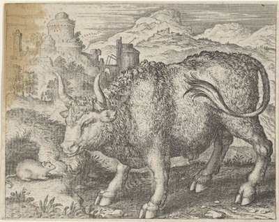 Favola del toro e del topo da Egidius  Sadeler (II)