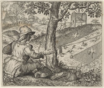 Favola del cacciatore di uccelli da Egidius  Sadeler (II)