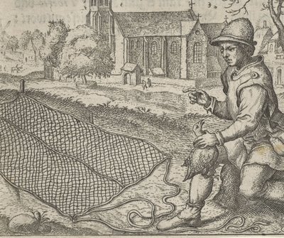 Favola del cacciatore di uccelli e della pernice da Egidius  Sadeler (II)