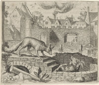 Favola della volpe e della capra da Egidius  Sadeler (II)