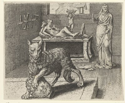 Favola del lupo e della statua da Egidius  Sadeler (II)